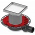 TECE Sifon complet extraplat TECEdrainpointS din PP, ev, lat. DN50, Int DN40, pt placare ceramica 150mm (3601400PC)