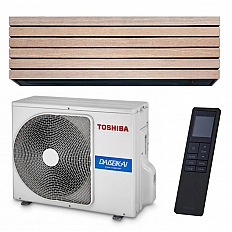 Aparat aer conditionat Toshiba Daisekai 10 Wood, 13000 BTU, Clasa A+++, control WiFi, inverter, design premium, confort maxim (RAS-B13S4KVDG-E-RAS-13S4AVPG-E)