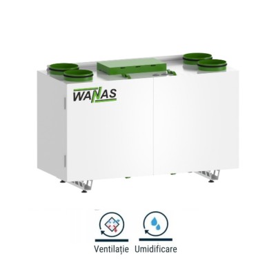 Wanas 430 V Light Centrala Ventilatie cu Recuperare de Caldura (COMBO430LIGHT)