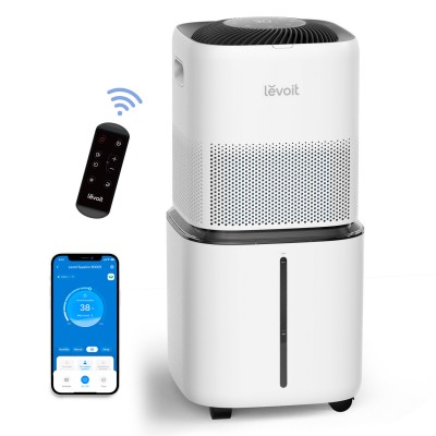 Umidificator de Aer cu Evaporare LEVOIT Superior 6000S Smart, Rezervor 23 litri, Autonomie 72 ore, Control voce, Telecomanda (LEHS601SWEUR)