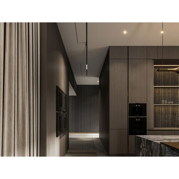 Grilă de ventilație încastrată în rigips Ergovent LINEO SINGLE 500, 75 mm (LINEO500)