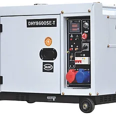 Generator de curent trifazat cu motor diesel Hyundai DHY8600SE-T