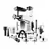 Robot de bucatarie ETA Gratus Kuliner II Origin 2038 90000, 1700 W, bol 6.7 litri + bol 3.5 litri, design integral din metal, LED, control tactil
