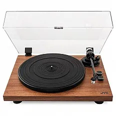 Pick-up Hi-Fi cu ac JVC AL-E534M, Bluetooth, 2 viteze (33 si 45 rpm), platan aluminiu, iesire RCA, maro
