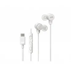 Casti JVC HA-FR29UC-W-U, Cu fir, In-Ear, Microfon, USB-C, Functie Mod Sunet, Husa, alb