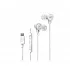 Casti JVC HA-FR29UC-W-U, Cu fir, In-Ear, Microfon, USB-C, Functie Mod Sunet, Husa, alb