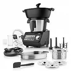 Robot de bucatarie ETA Leonardo Plus 0070 90010, 1600 W, 3.5 litri, 7 programe, negru/gri