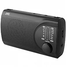 Radio JVC RA-E321B, tuner analogic FM/AM, mufa jack 3.5 mm pentru casti, negru