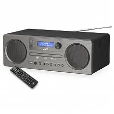 Sistem audio JVC ALL-IN-ONE RD-E861B-DAB, Tuner Digital Dab+/FM, 10 W RMS, Unitate CD, USB, Bluetooth 5.0, negru/gri