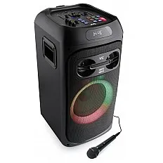 Sistem audio portabil JVC XS-EP514B, 150W (RMS), Acumulator 11.1 V/4 Ah (16 h), Bluetooth, USB, Radio FM, Microfon, AUX IN, Intrare chitara