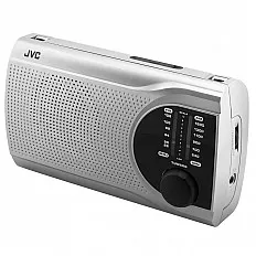 Radio JVC RA-E321S, tuner analogic FM/AM, mufa jack pentru casti, argintiu