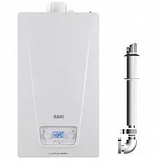 Centrala termica pe gaz in condensare Baxi Luna Classic 24 INT-B - 24 kw, incalzire + ACM, kit evacuare inclus. 3 ani garantie (A7796020)