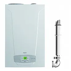 Centrala termica pe gaz in condensare Baxi Nuvola Duo-Tec+ 24 GA - 24 kw, boiler incorporat 40l, kit evacuare inclus. 3 ani garantie (7219554)