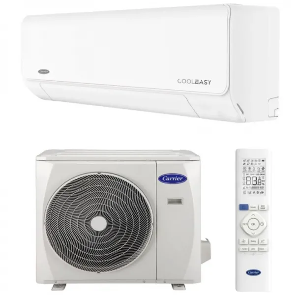 Aparat aer conditionat Carrier CoolEasy, 12000 BTU, Clasa A+++, control WiFi, flux de aer 3D (42QHE12D8SH-38QHE12D8SH) Aparat aer conditionat Carrier CoolEasy, 12000 BTU, Clasa A+++, control WiFi, flux de aer 3D (42QHE12D8SH-38QHE12D8SH)
