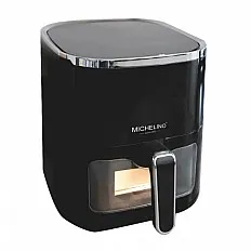 Friteuza cu aer cald 138748 Michelino, 5 litri, 1450 W, 80 °C - 200 °C, 12 programe presetate, negru