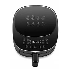 Friteuza cu aer cald ETA Vista Digi 1168 90000, 1300W, 4.3 litri, 8 programe, 40-220 °C, negru