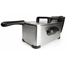 Friteuza cu ulei LENTZ 10200, 3 litri, 2000 W, termostat cu reglare continua 150-190°, otel inoxidabil
