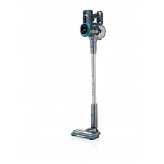 Aspirator vertical 2 in 1 ETA Fenix 1233 90000, baterie Li-Ion 25.2 V / 2200 mAh, recipient 0.6 l, gri cu albastru