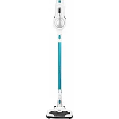 Aspirator vertical portabil 2in1 ECG VT 3620 Jean, 130 W, baterie Li-Ion 22.2 V, recipient 1.2 L, alb cu albastru