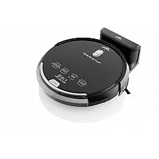 Robot aspirator cu mop ETA Aron 2512 90000, Wi-Fi, baterie Li-Ion 14.4 V, 300 ml, autoincarcare, navigare giroscopica, negru