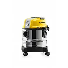 Aspirator multifunctional ETA Fachmann 4211 90000, 1200W, 15 litri, aspirare uscata si umeda, functie de suflare, negru/galben