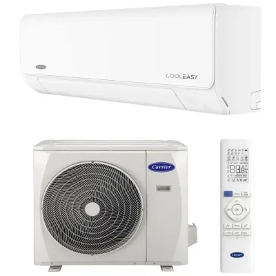 Aparat aer conditionat Carrier CoolEasy, 12000 BTU, Clasa A+++, control WiFi, flux de aer 3D (42QHE12D8SH-38QHE12D8SH)
