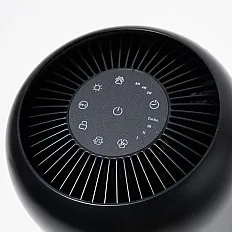 Purificator de aer Evoair, Yuvo, Lampă UV-C, Filtru 3in1, True Hepa, Carbon Activ, Pre-filtru, 4 viteze, Funcție Polen/Animale, Mod Noapte, Blocare Ecran, Lumină Ambientală, Negru (YUVOBL)