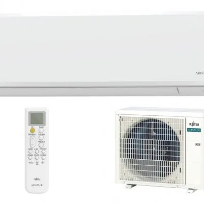 Aer conditionat Fujitsu ASEH09KNCA, Inverter 9000 BTU, clasa energetica A++, design compact si elegant, functionare silentioasa, R32 (ASEH09KNCA / AOEH09KNCA)