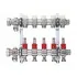 Kermi Colector-Distribuitor 4 circuite 1" cu debitmetre 3/4" Eurocon (SFVT0401000)