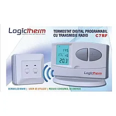 Termostat de ambient fara fir Logictherm C7RF programabil (WAT 130)