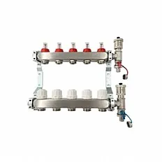 NEXTTERM NextLevel Colector / Distribuitor 10 circuite 1" CU DEBITMETRE 3/4" EUROCON