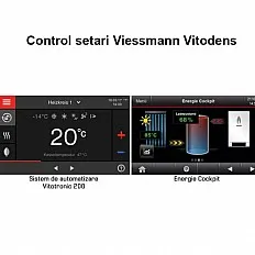 Viessmann Vitodens 200-W 25kW, cu afisaj de 3.5" si boiler monovalent Vitocell 200 litri (Z020076)