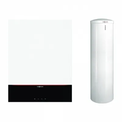 Viessmann Vitodens 200-W 25kW. cu afisaj de 3.5" si boiler bivalent Vitocell 300 litri (Z030680)