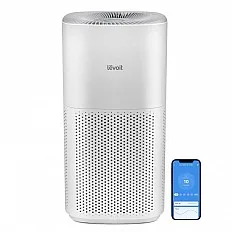 Purificator de aer Smart Levoit Core 600S Wi-Fi, Filtru 3 in 1 True HEPA, Senzor Calitate Aer, Mod Auto, Alexa, Google Home, Panou Comanda Touch Screen, Control Remote, Alb (Core600S)