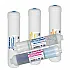 Set 5 cartuse filtrare inline Aquafilter, microfiltrare 1 micron in 5 stadii, carcasa alba, dimensiune 12