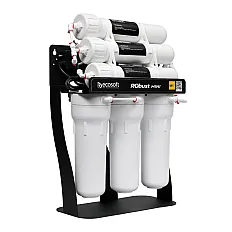 Sistem osmoza inversa profesionala Ecosoft Robust Mini, 6 stadii filtrare, debit direct 2.1 litri/min, pompa booster inclusa, capacitate 300 GPD