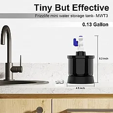 Bazin mini osmoza inversa direct flow PureTECH TANK-MINI, volum util 500 ml, presiune 1.5-3 bar, plastic BPA Free, conexiune 1/4 inch