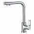 Baterie bucatarie cu 3 cai Premier 3CC TOP, finisaj cromat din inox, pipa pivotanta 360°, comanda dubla si cartus ceramic, pentru apa rece, calda si filtrata