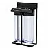 Carcasa filtru dubla transparenta FILTRO BIG CLEAR 20 TWIN, conexiune 1 inch alama, cadru metalic, supapa eliberare presiune, cartus 4.5x20 inch, 2 stadii filtrare