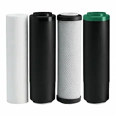 Kit cartuse Ecosoft RobustPRO, set 4 bucati pentru sistem cu osmoza inversa, treptele 1-2-3-4 (CHVROBUSTPRO)