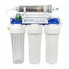 Sistem de ultrafiltrare cu alcalinizare Aquafilter FILTRO UF4 ALCALIN, 5 stadii de filtrare, membrana ultracapilara 0.02 microni, remineralizare pentru cresterea pH-ului, montaj sub chiuveta