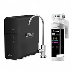 Sistem compact de ultrafiltrare cu remineralizare FILTRO UF99+ALK3, 4 stadii, membrana 0.01 microni, debit 3.8 litri/min