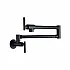 Baterie bucatarie pentru umplere oale Premier Wall Black, montare in perete, pipa pivotanta 180 grade extensibila 61 cm, monocomanda, finisaj negru mat, cartus ceramic