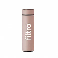 Termos FILTRO Thermo LED Pink, perete dublu din inox 304 cu afisaj tactil digital al temperaturii, infuzor inclus, capacitate 500 ml, culoare roz