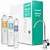 Sistem de osmoza inversa cu debit direct Ecosoft Cross90 Balance, membrana 600 GPD, 4 stadii de filtrare, pompa booster inclusa, remineralizare cu calciu, cartuse twist si indicator schimb consumabile