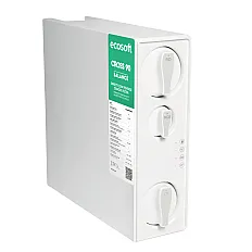 Sistem de osmoza inversa cu debit direct Ecosoft Cross90 Balance, membrana 600 GPD, 4 stadii de filtrare, pompa booster inclusa, remineralizare cu calciu, cartuse twist si indicator schimb consumabile
