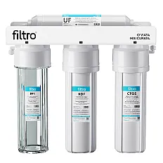Sistem ultrafiltrare FILTRO Standard UF4, 4 stadii, membrana 0.02 microni, montaj sub blat, fara electricitate, debit 3.8 litri/min