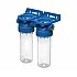 Set 2 carcase filtrare transparente Ecosoft 2P ECO Duplex 10