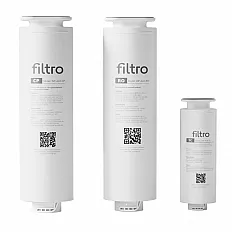 Cartuș filtrare twist FILTRO Infinity Alk+ DF800, stadiul 1, polipropilenă și cărbune activat din coajă de cocos, capacitate până la 4000 litri sau 12 luni