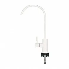 Baterie monocomanda FILTRO Modern White, corp alama finisaj alb, cartus ceramic, cioc rotativ 360 grade si conectare rapida 1/4 inch